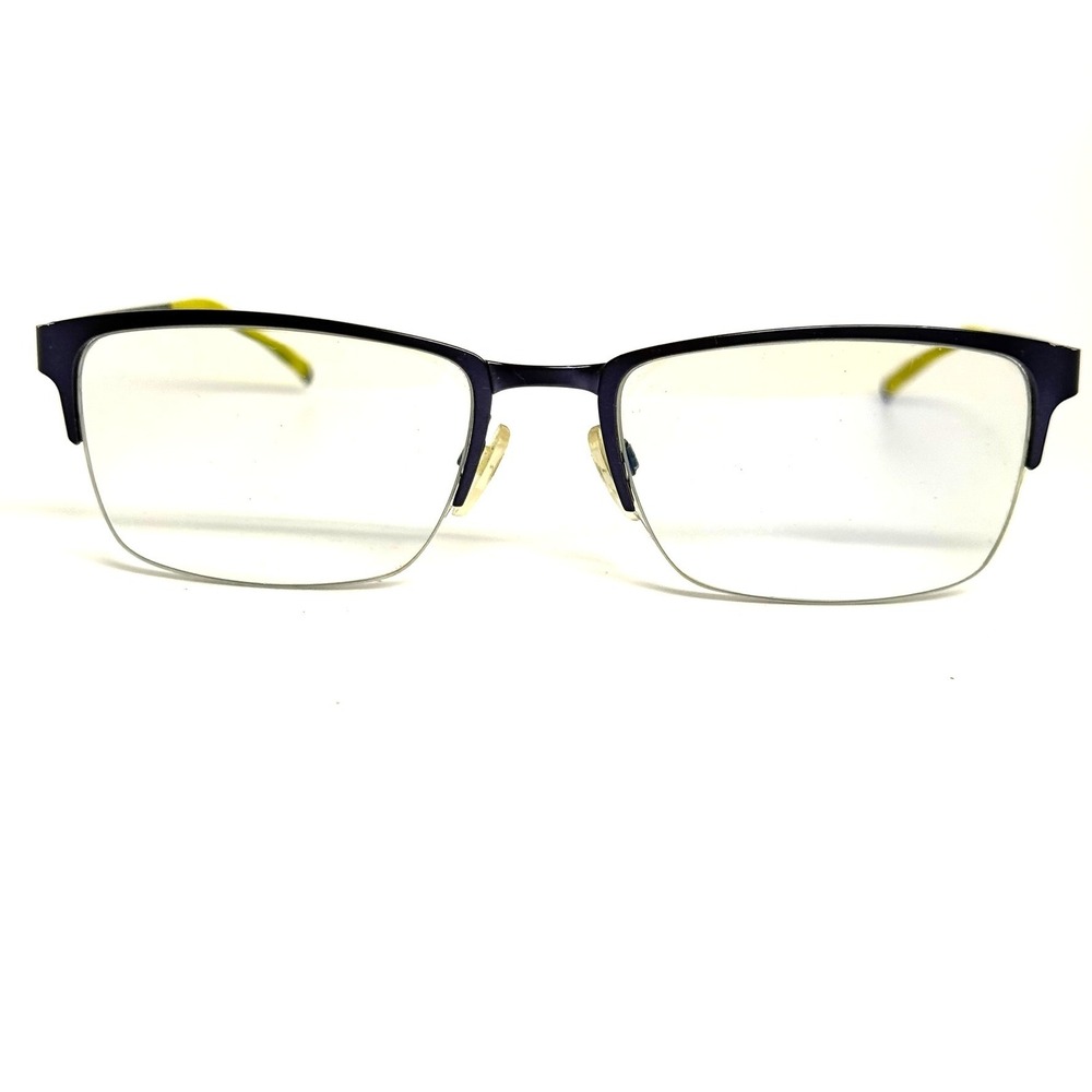 Cole Haan Zerogrand CH4014‎ Navy Blue Lime Green Semi  Eyeglasses 53-18-140